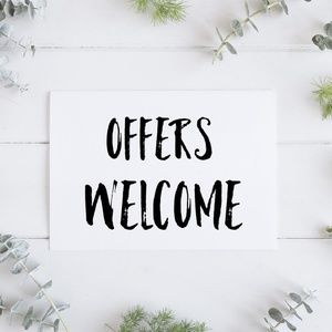 Open to reasonable offers!